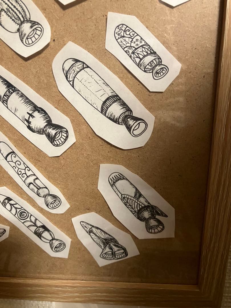 ボールペン原画 ミサイル