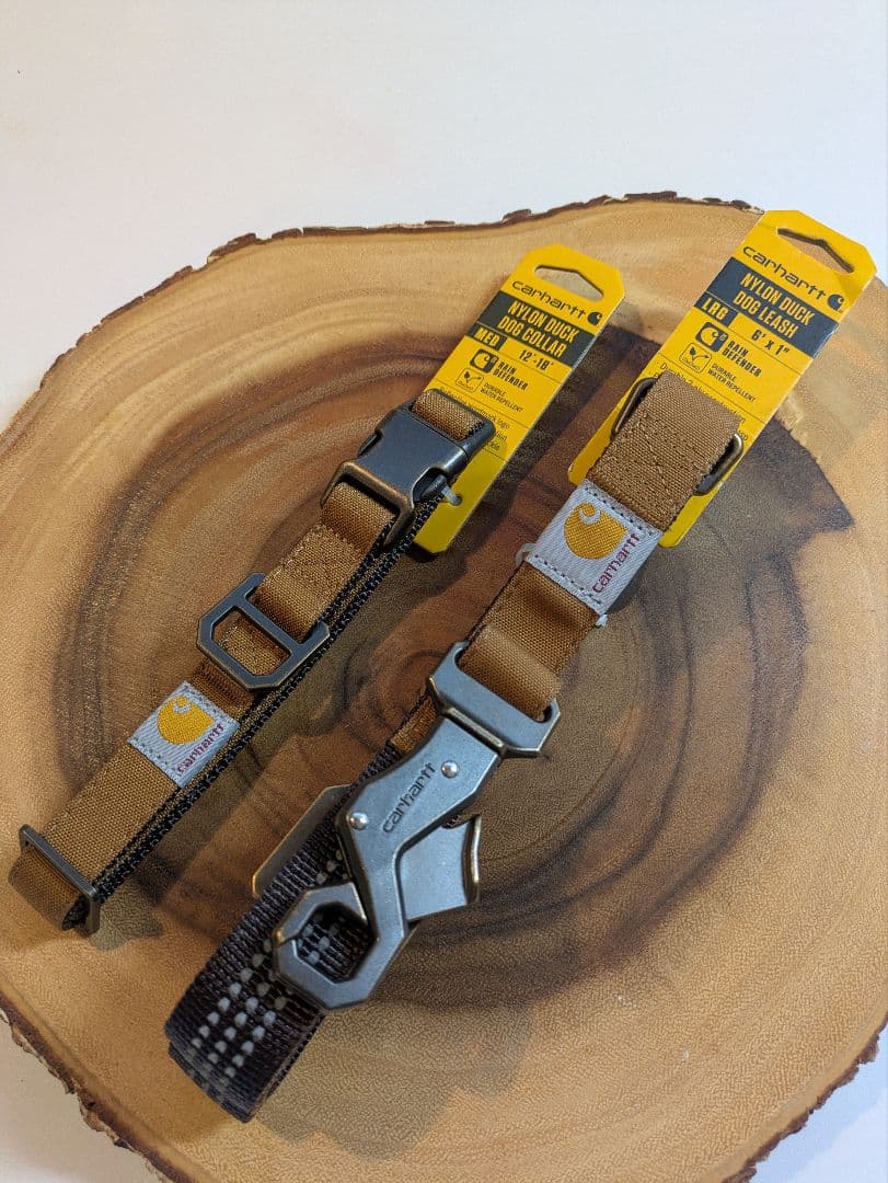 【NEW】Carhartt カーハート リード【L】＆首輪【M】ブラウン 中型犬