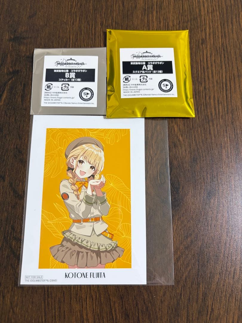 東武動物公園　藤田ことね　缶バッジ　セット