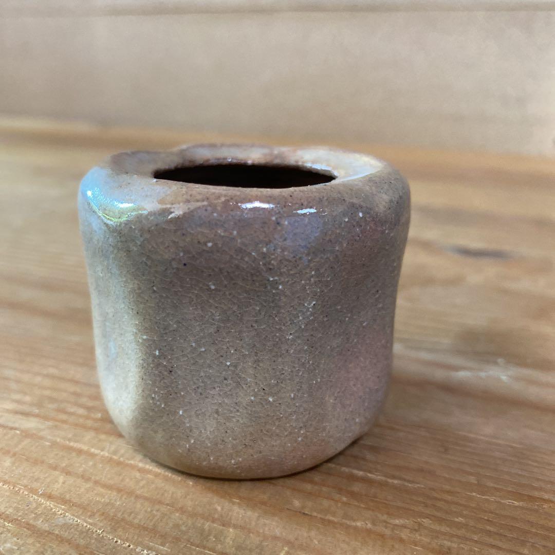 【茶道具】坂倉新兵衛造　萩つくね蓋置　（共箱）○