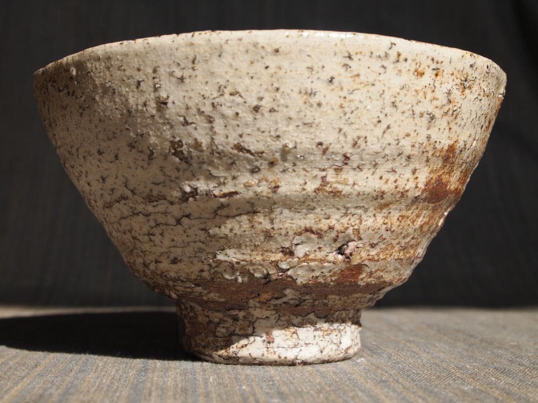 新作★高島聡平【師：伊勢崎淳】★（備前）茶碗★共箱・布