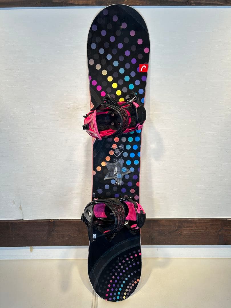 ◇美品◇ HEAD PEARL FLOCKA 138cm ロッカー スノーボード