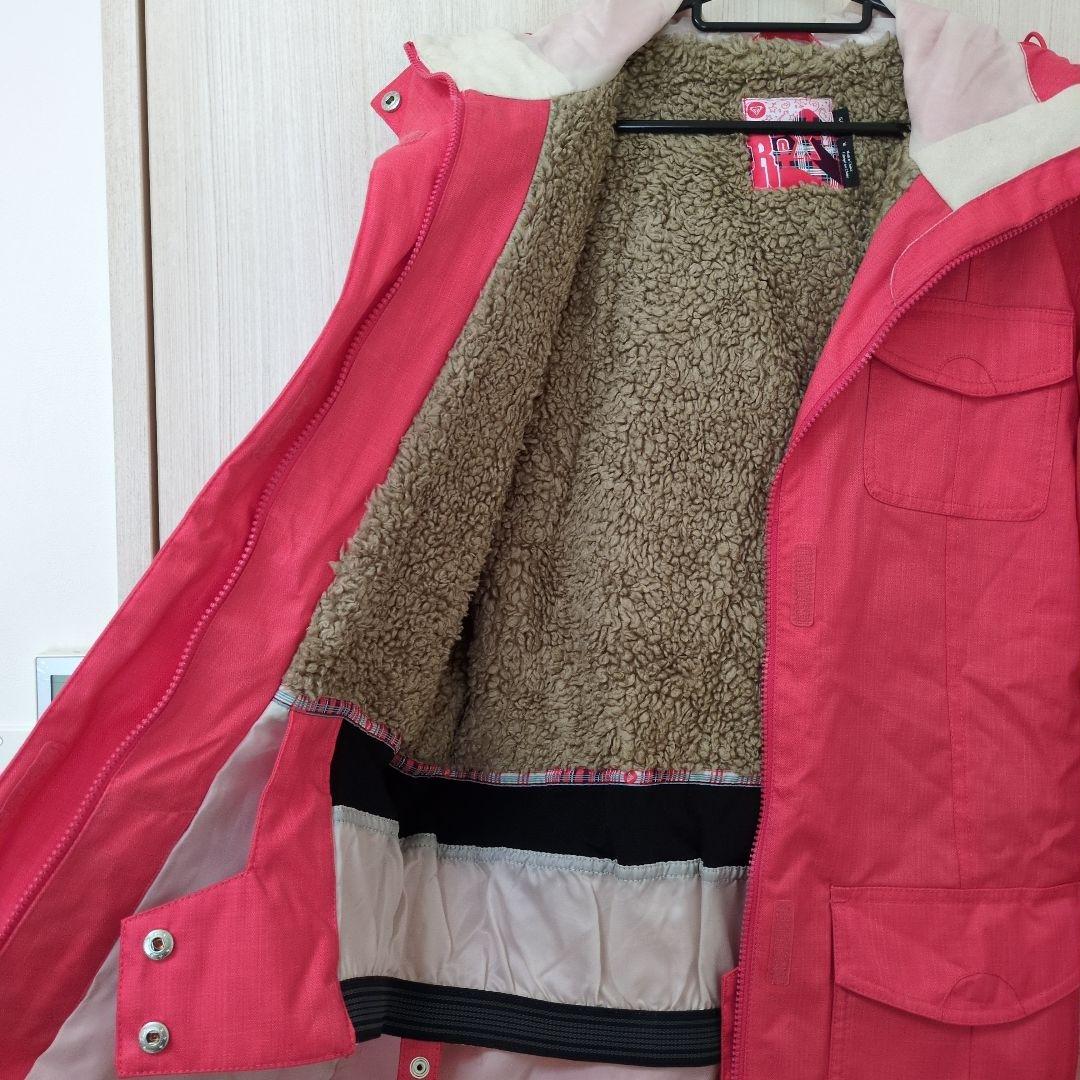 ROXY フリースライニング ピンクジャケット