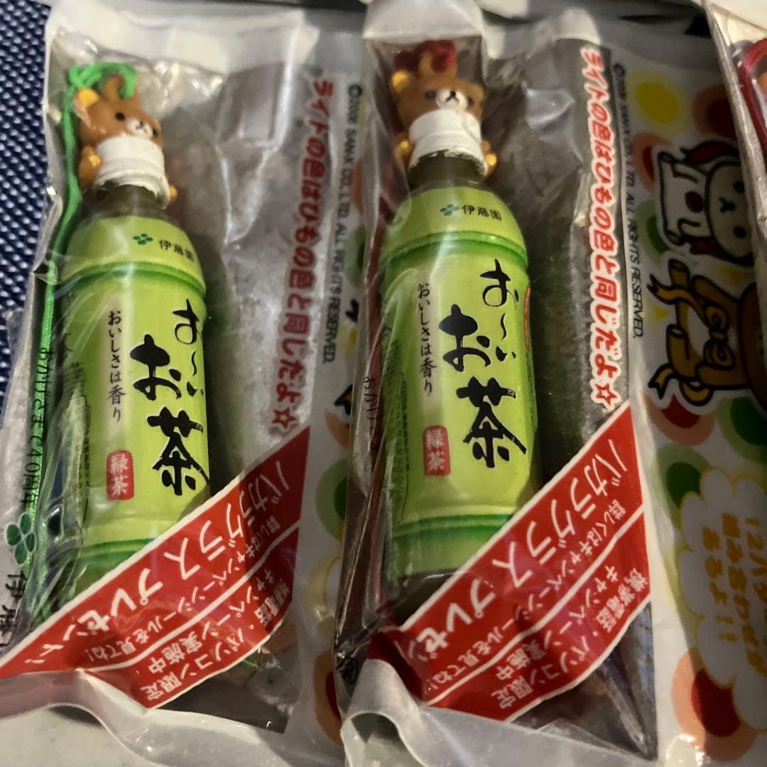 リラックマ おーいお茶　伊藤園　ストラップ セット　セミコンプ