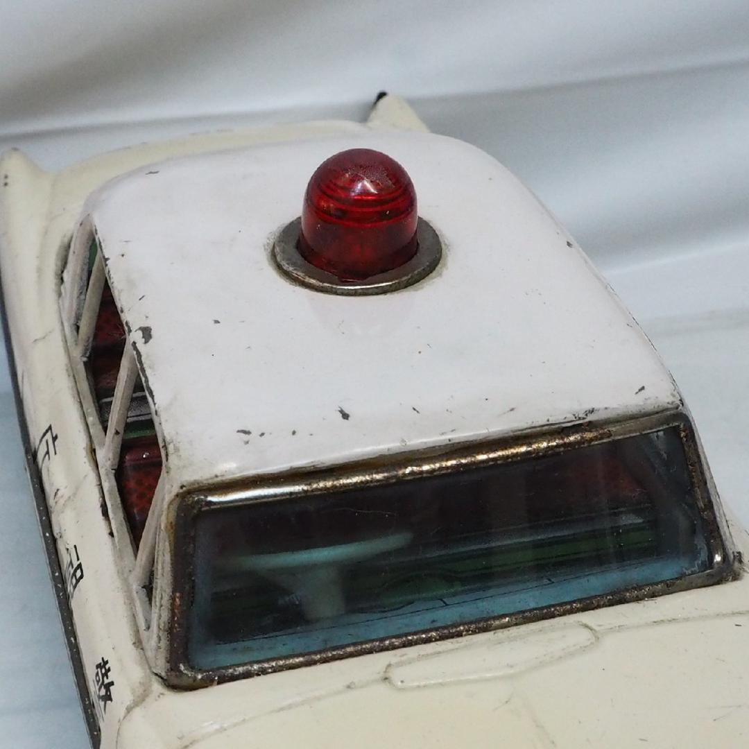 萬代屋【トヨペット クラウン1900DXパトカー改造有】ブリキtin car箱無