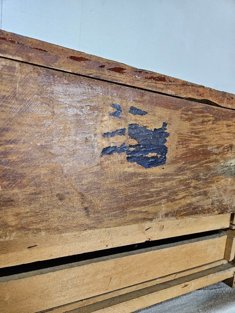 USAアンティーク BELENNS'S SILK 古いスレッドキャビネット 木製