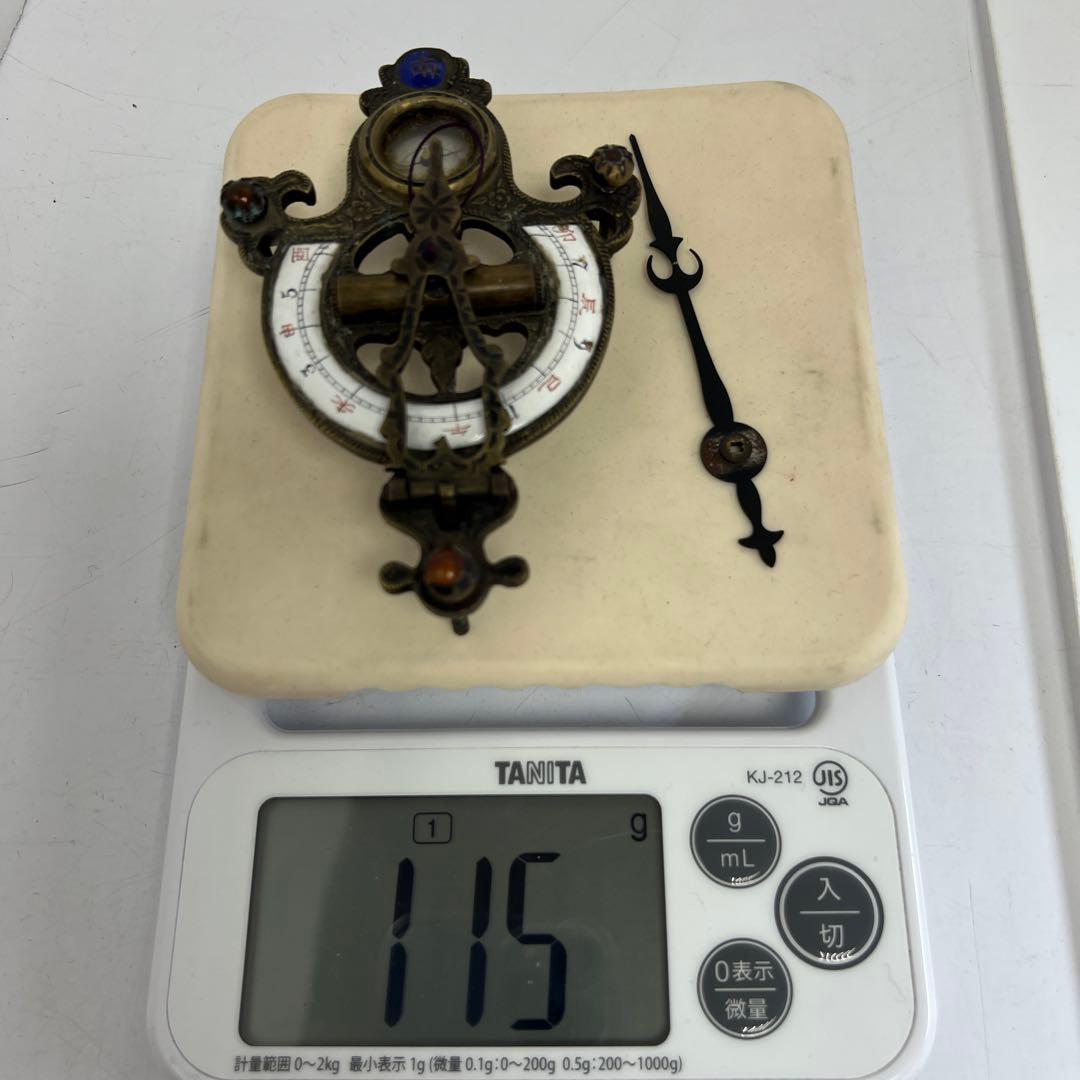 中国古玩　日時計　115g 東Y8-0210☆2Fトヒオオ