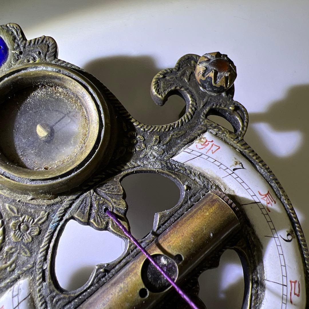 中国古玩　日時計　115g 東Y8-0210☆2Fトヒオオ