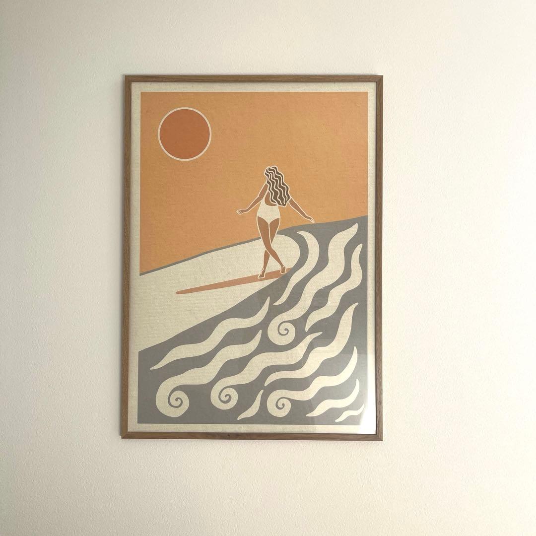 SURFER GIRL サーファー アート
