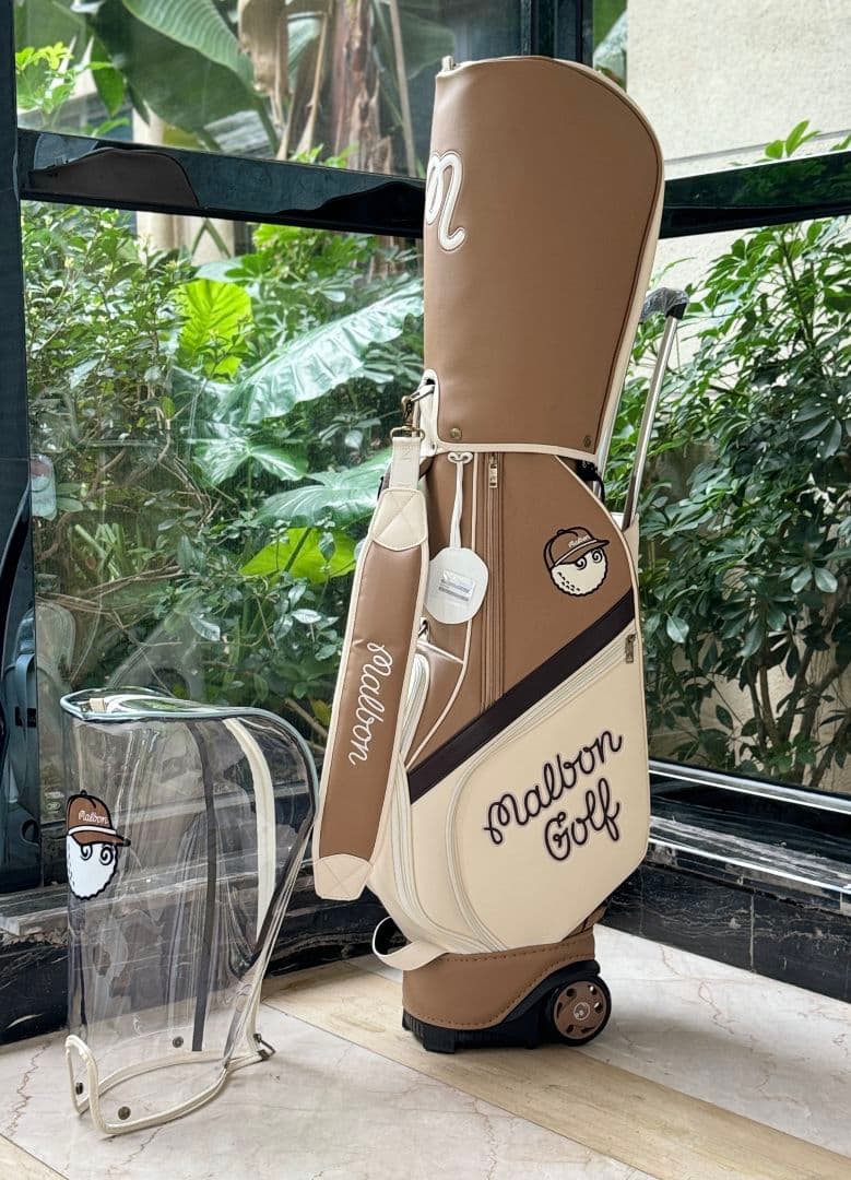即発送現品限★マルボンゴルフキャディバッグ水色