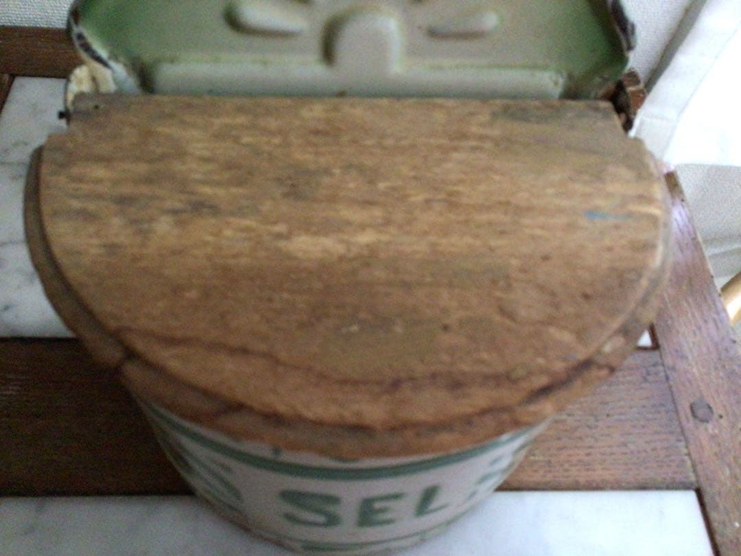 ⭕️⭕️【希少】アンティーク 英国 オールド SEL缶 塩入れ⭕️⭕️