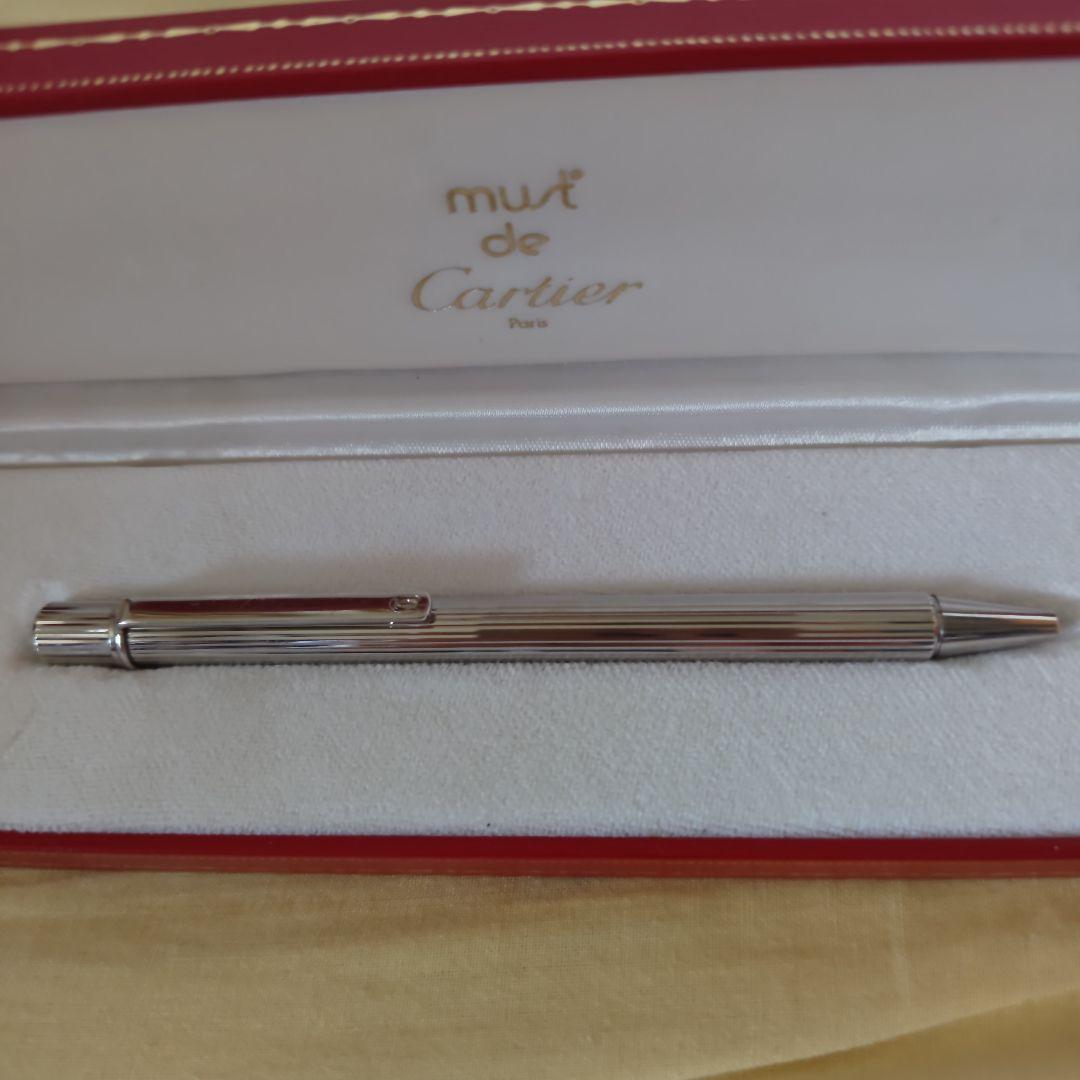 【人気カラー・良品】カルティエ マスト ボールペン ST150054 シルバー