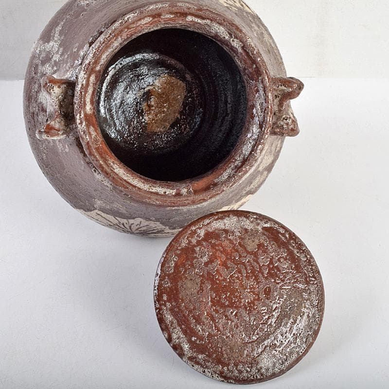 茶道具　加藤唐九郎（一ム斎）作　鼡志野算玉　水指　清水公照極め箱　MR9414B