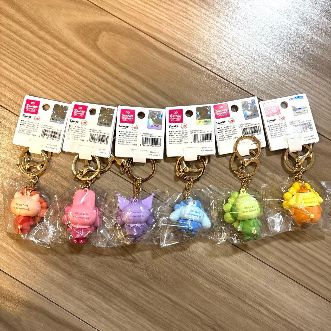 サンリオ 推しカラー　ミャクミャクキーホルダー 関西万博 6セット