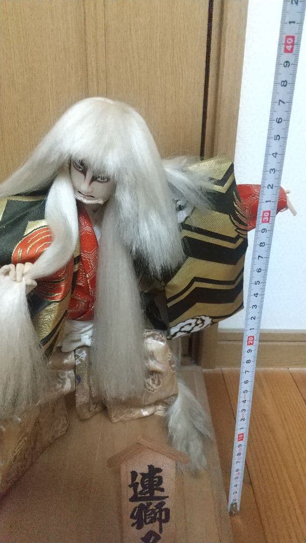 歌舞伎 連獅子 置物