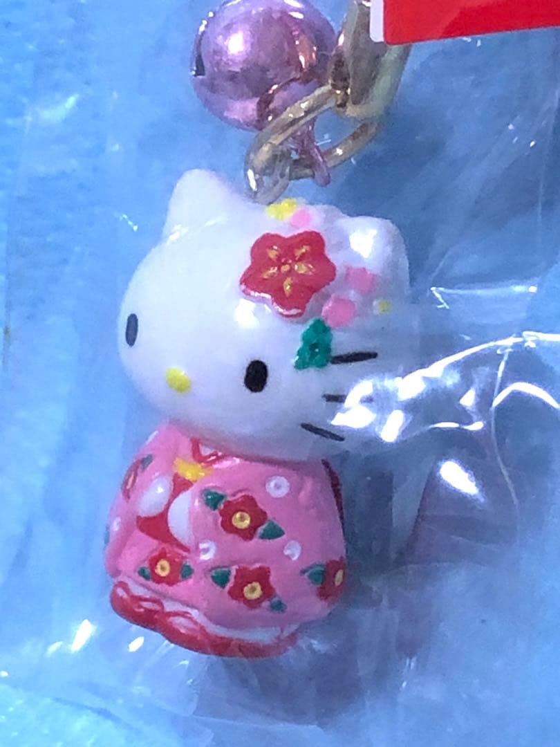 サンリオ　ハローキティ　1998年製　 レア キティちゃん　着物姿　ネツケ