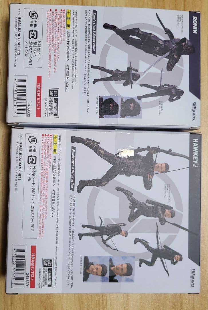 sh　スーパイダーマン　ホークアイ　セット販売　アベンジャーズ