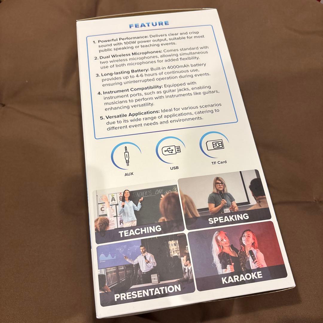 拡声器 ポータブルスピーカー 大音量 マイク イベント 会議 カラオケ