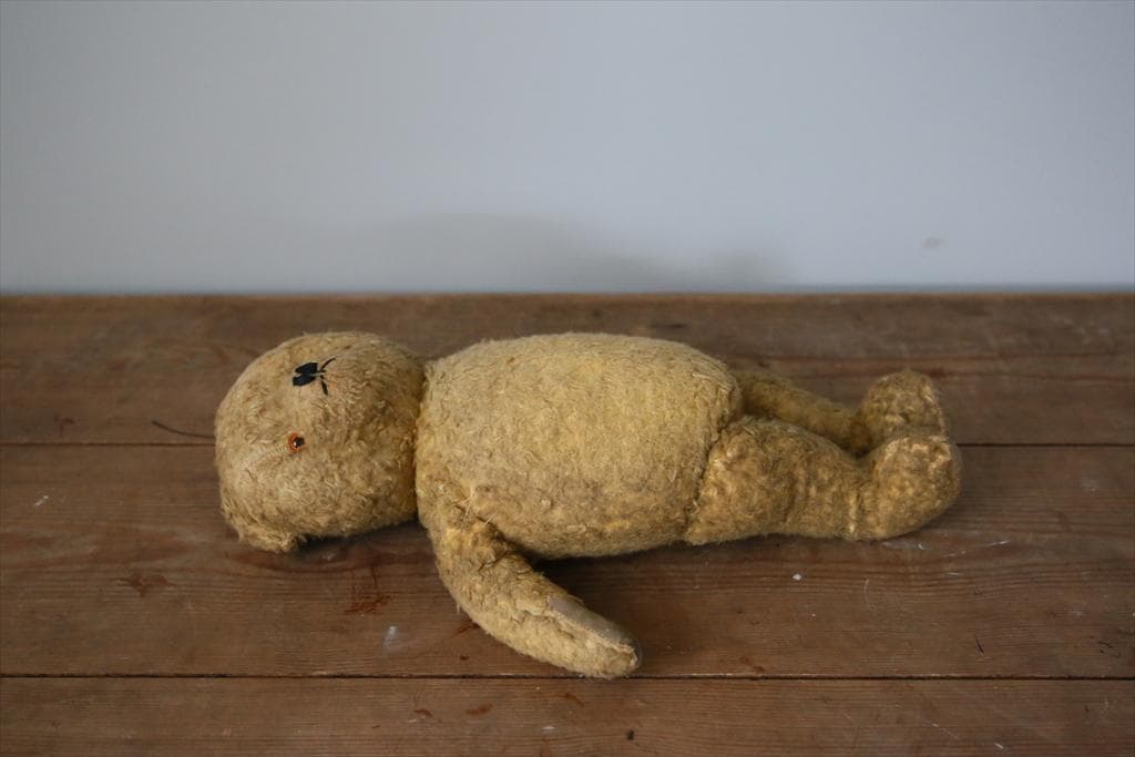 英国アンティークテディベア/くまのぬいぐる/熊オブジェ/ブラウン茶色85-109