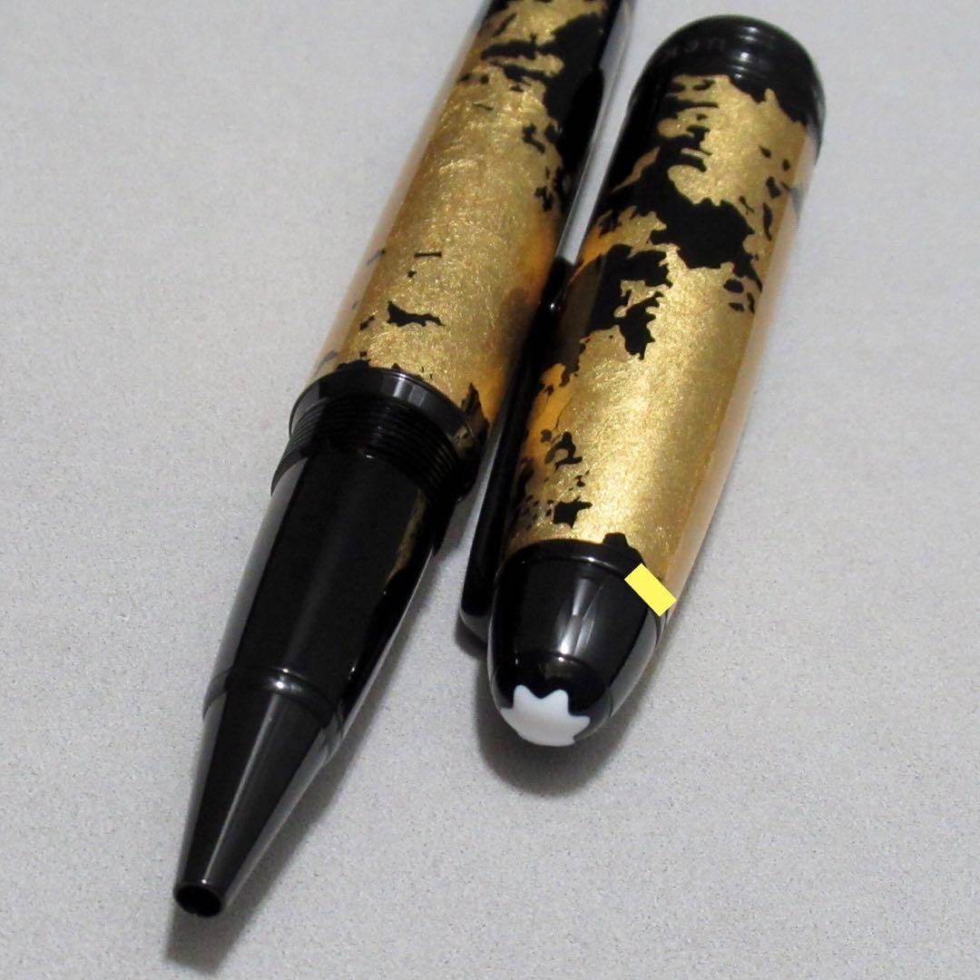 モンブラン ローラーボール 162 ソリテール カリグラフィー ゴールドリーフ