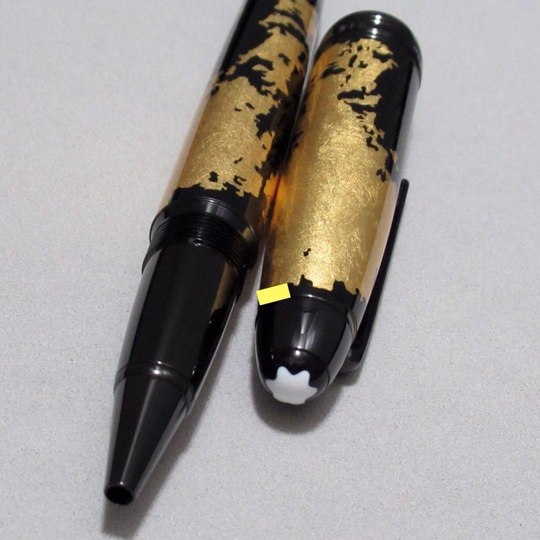 モンブラン ローラーボール 162 ソリテール カリグラフィー ゴールドリーフ