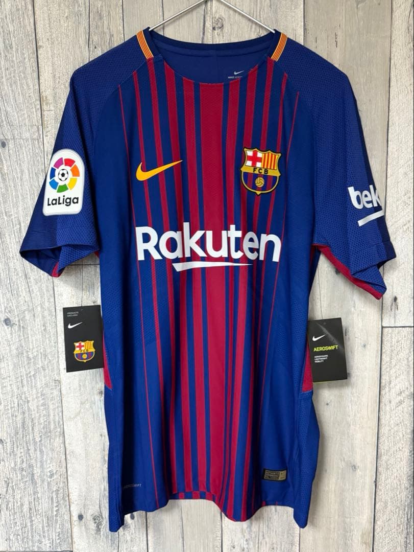 FCバルセロナ 17/18 ホーム オーセンティック イニエスタ生涯契約マーク