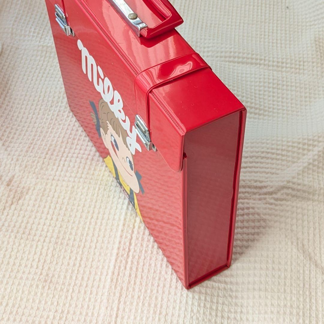 ペコちゃん ステーショナリーケース トランク 不二家 公式 昭和レトロ 中古