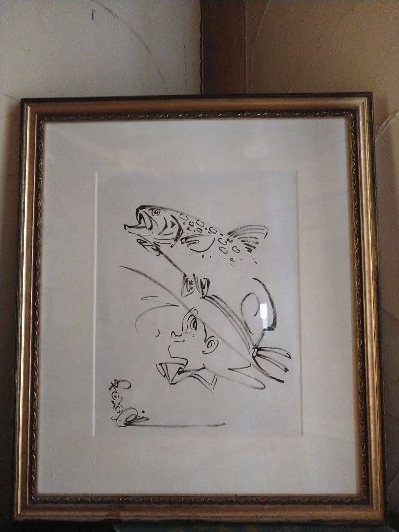 ★矢口高雄「釣りキチ三平」　肉筆画