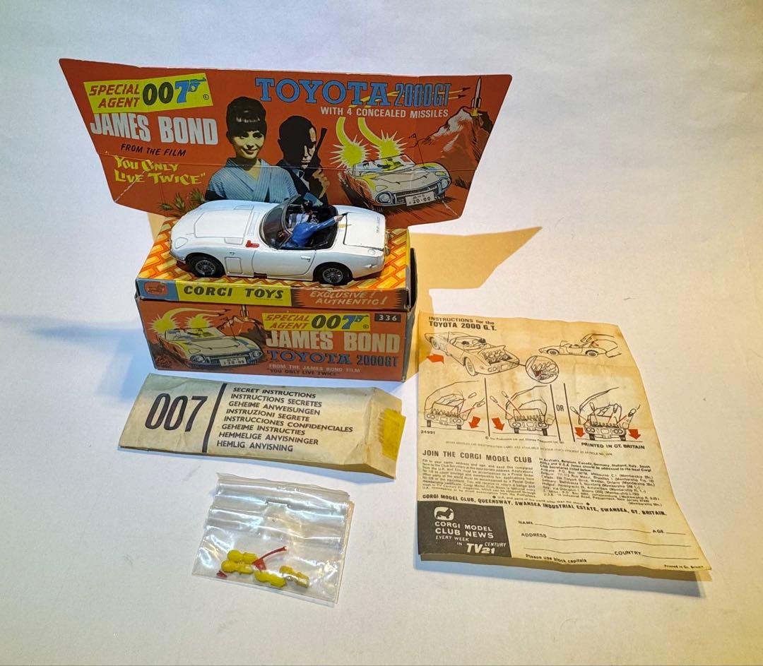 【Corgi 336】James Bond Car TOYOTA 2000GT