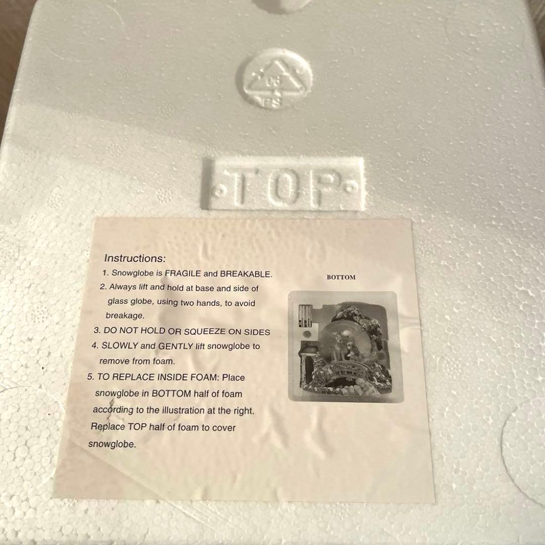 ディズニーストア　わんわん物語Lady&Trumpスノーグローブ　オルゴール付き