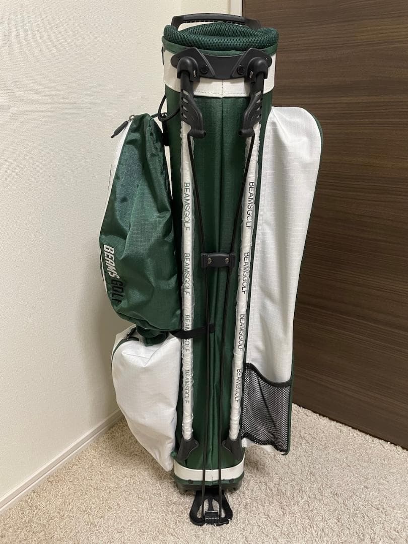 BEAMS GOLF スリムスタンド キャディバッグ 2 美品 グリーン