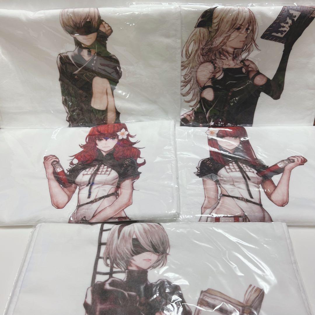 NieR:Automata HMV書店コラボキャンペーン フェイスタオル 5枚