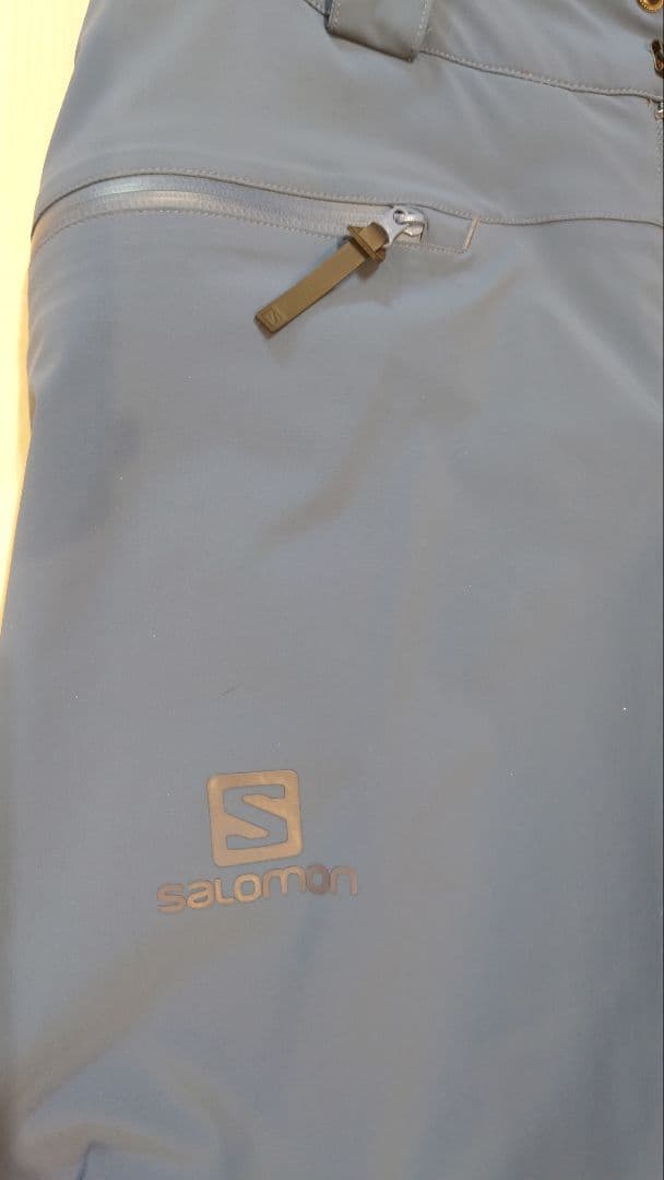 SALOMON　サロモン　スキーウェア　パンツ(サスペンダー付き)ブルーSサイズ