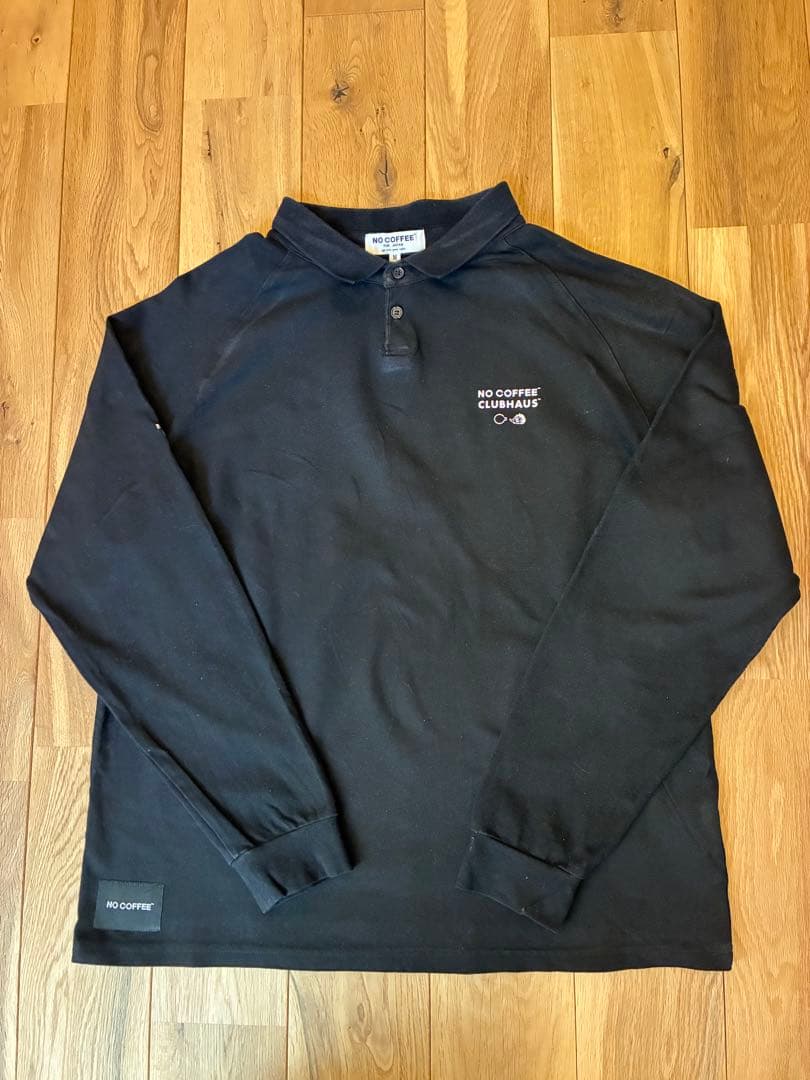 clubhaus ✖️ no cofeeコラボno golf 長袖ポロシャツ