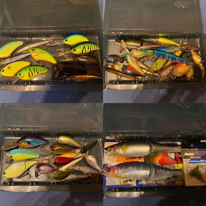 値下げしました！バス釣り用ハードルアー80個以上！ルアーボックス丸ごと