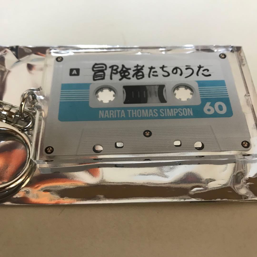 新品未使用　成田昭次直筆　カセットアクリルキーホルダー　ナリタトーマスシンプソン
