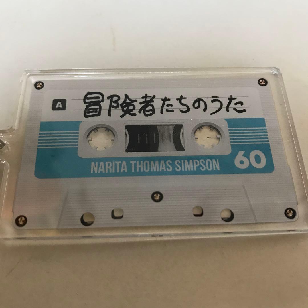 新品未使用　成田昭次直筆　カセットアクリルキーホルダー　ナリタトーマスシンプソン