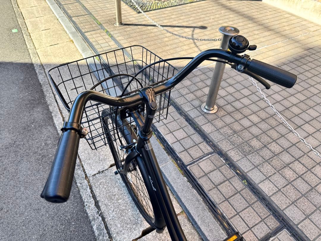 直接引き取りのみ！シティサイクル ブラック 前カゴ付き
