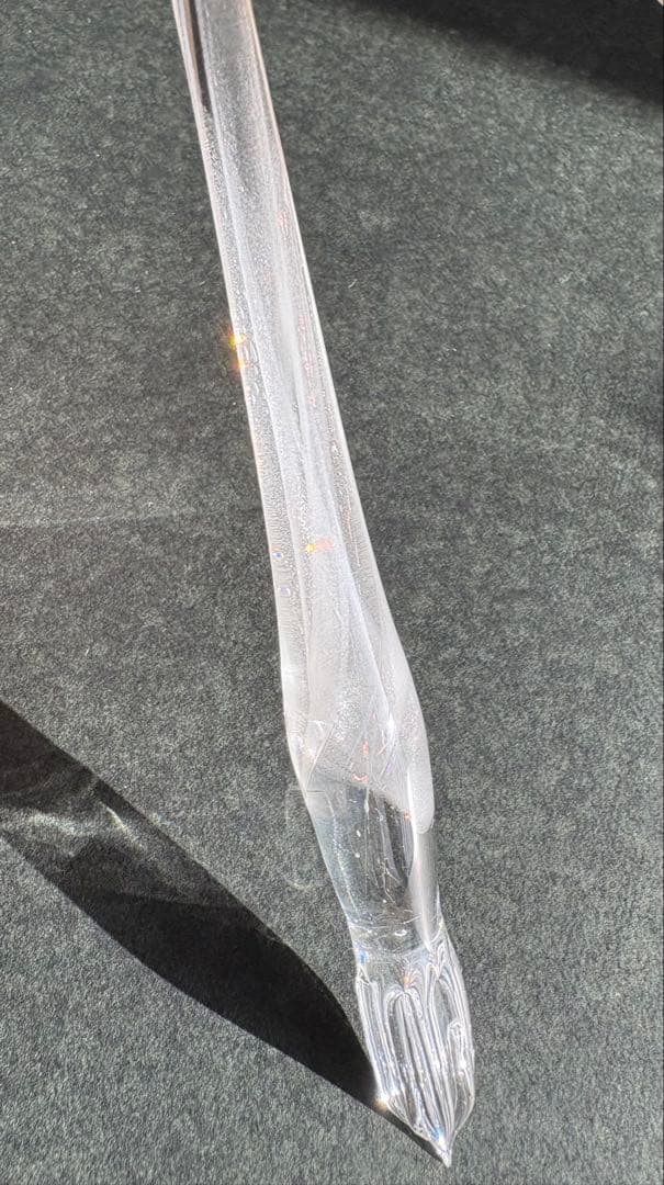 【新品未使用】ガラス工房aun ガラスペン　ダイヤモンドダスト