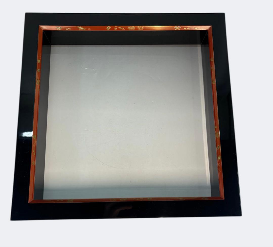 【中古品】一兆造　宝づくし炉縁（共箱）