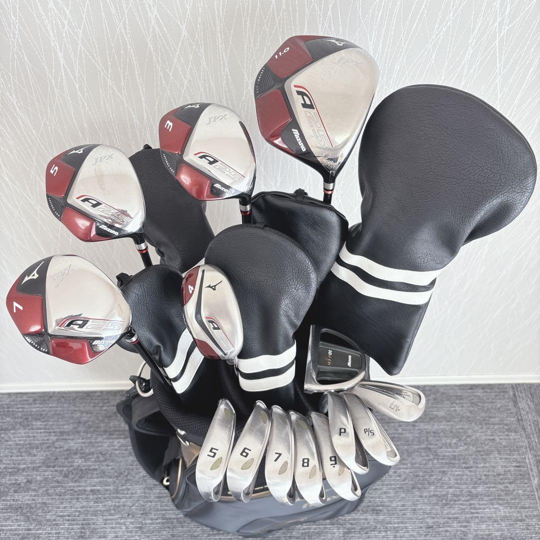 超豪華❗ミズノ/ブリヂストン★初心者用 メンズ ゴルフクラブセット
