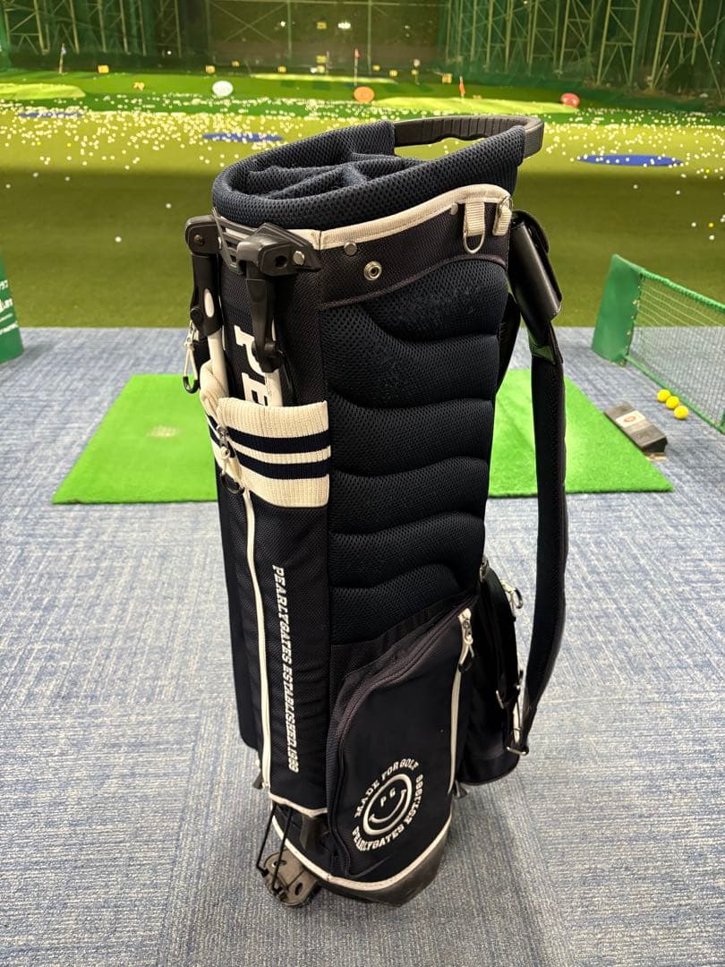 中古美品❗️PEARLY GATES ゴルフバッグ 89モデル ネイビー/ホワイト
