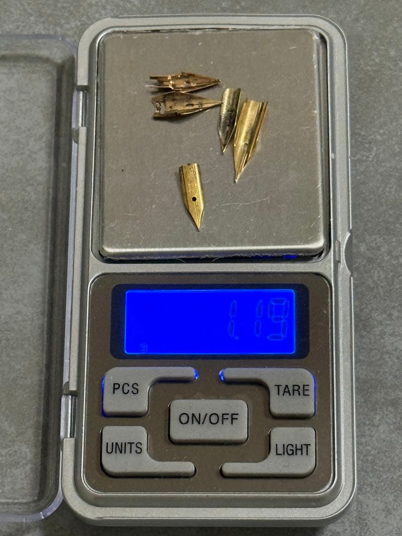 万年筆 ペン先14金14K X4 18K X1