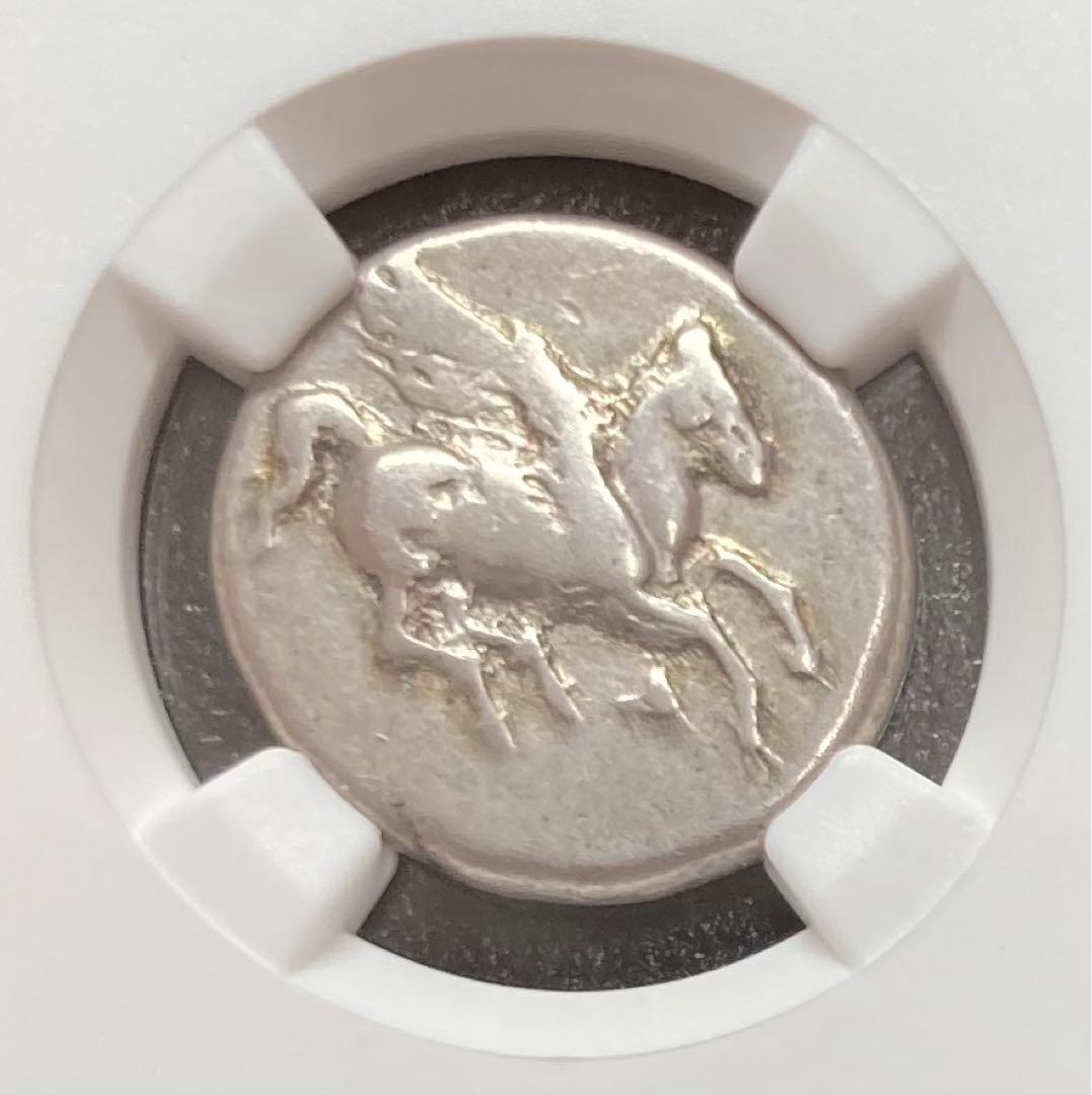 古代ギリシャ　コリントス　スターテル銀貨/ローマ　デナリウス　テトラドラクマ