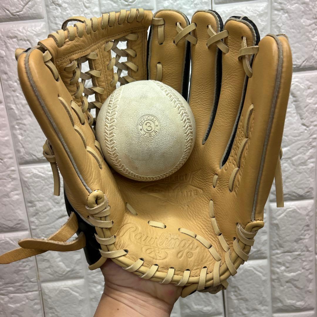 【美品】野球 グローブ 軟式 一般 内野手 外野手 Rawlings