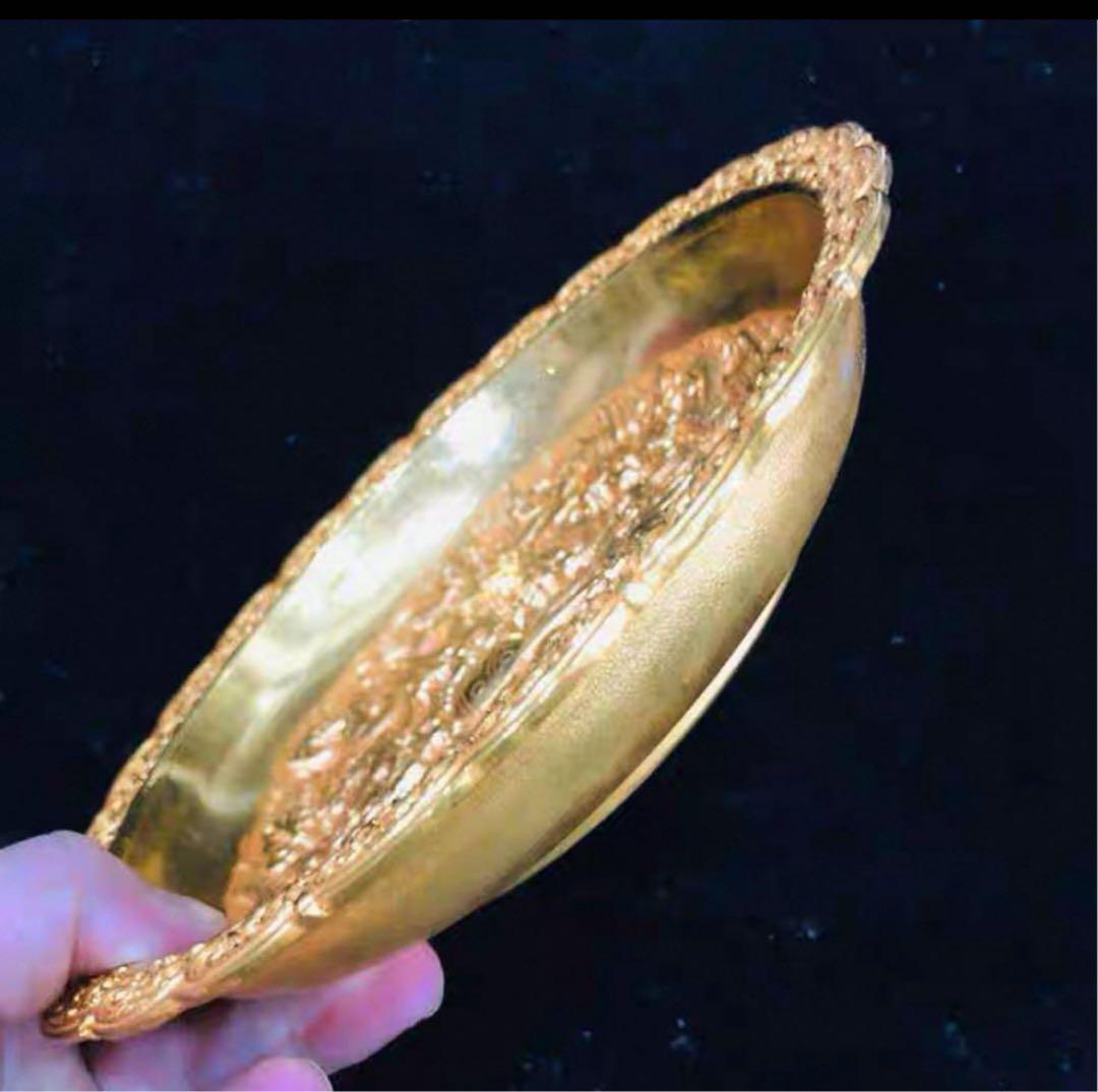 中国 大清 乾隆年製 九龍盤 灰皿 収蔵品 コレクション 骨董品 特製