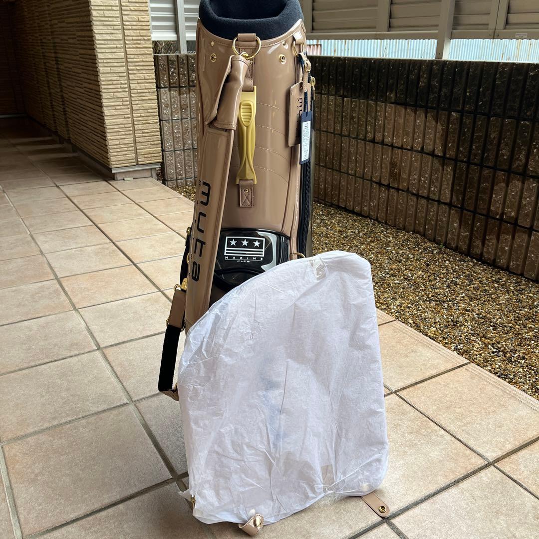 Muta ムータマリン　エナメル　クリアキャディーバック　8.5インチ