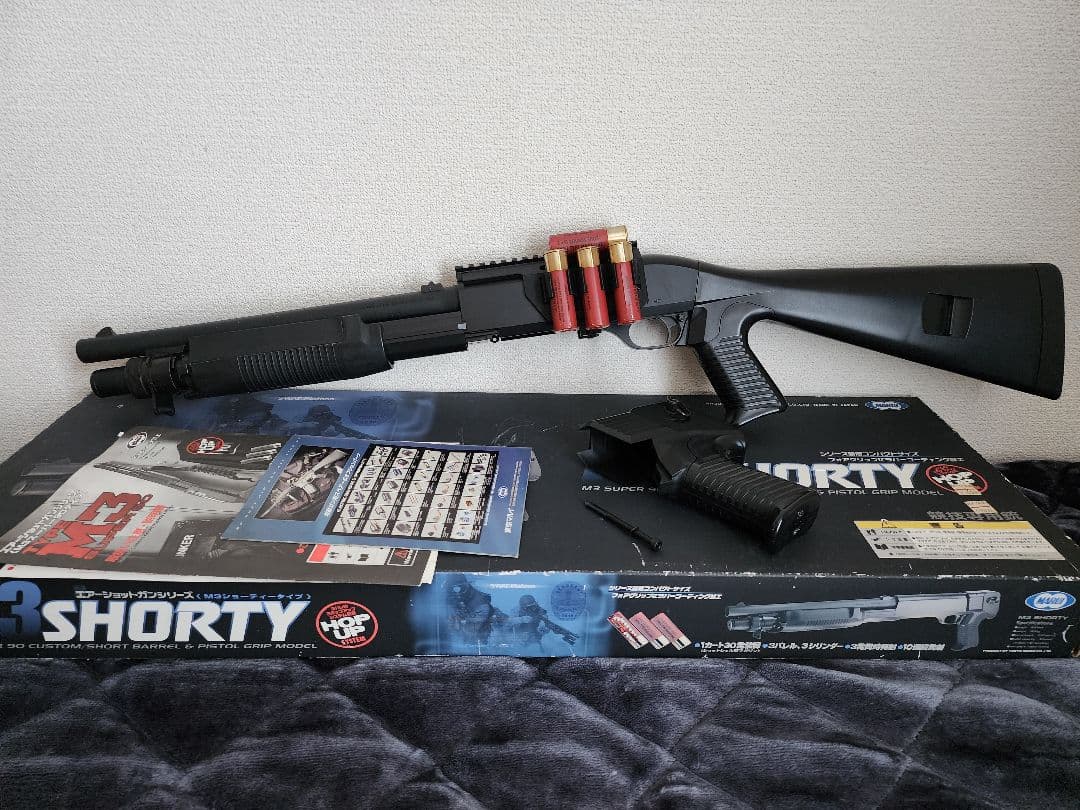 東京マルイ M3ショーティー マウントベース&ストックカスタム
