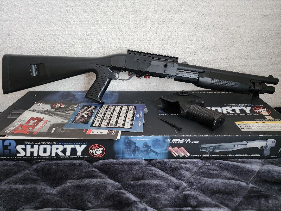 東京マルイ M3ショーティー マウントベース&ストックカスタム