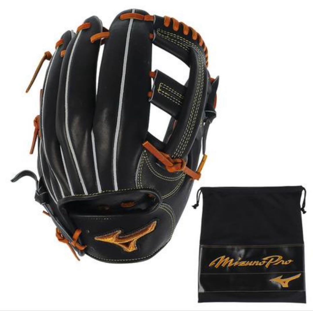 新品　ミズノプロ 硬式グローブ サイズ10 ブラック　一般　学生野球　内野手用